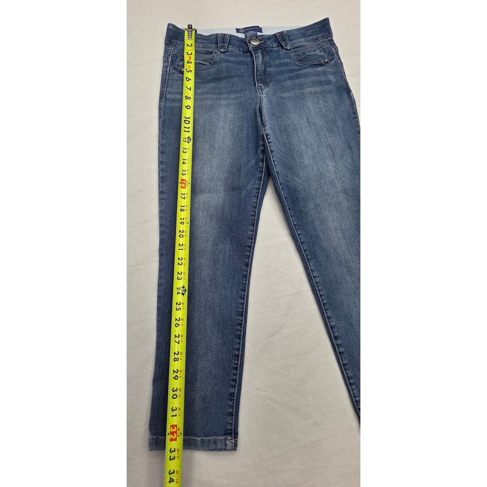 Democracy Ab solution Blue Cropped Jeans Womens 10P Straight Leg BP1176Q40Z - Picture 5 of 8